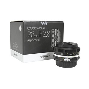 Ex-Demo Voigtlander 28mm f2.8 ASPH SL II-S Color-Skopar Nikon Fit Black Lens