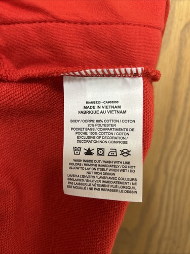 NWT Womens Nike Red Sweat Shorts Standard Fit Mid Rise Drawstring Plus Size 3x - Picture 9 of 9