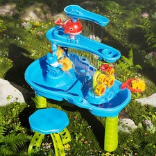 Sandpit Play Set Sand and Water Table Garden Toy Watering Can Spade Sand Bucket