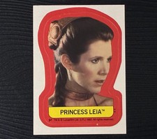 1983 TOPPS STAR WARS ROTJ STICKER 37 PRINCESS LEIA