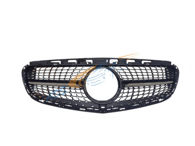 Mercedes-Benz W212 E-Class 2013 - 2015 Kühlergrill Diamond Schwarz Mit Kamera