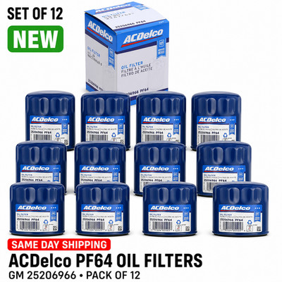 Set of 12 ACDelco Oil Filter PF64 GM OEM Original Equipment