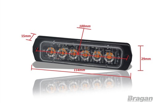 12v 24v LED White Flashing Strobe Light Universal Lighting Accessory + Bracket - Picture 6 of 11