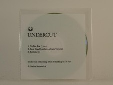 UNDERCUT TO DIE FOR (H1) 3 Track Promo CD Single including White Sleeve DISTILLE