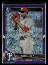 2018 Bowman Chrome Sixto Sanchez Prospects Purple Shimmer Refractor #/655