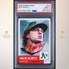 NICK KURTZ 2025 Topps Living #879 RC In Person Auto PSA/DNA PSA 9 AUTO 9 1R