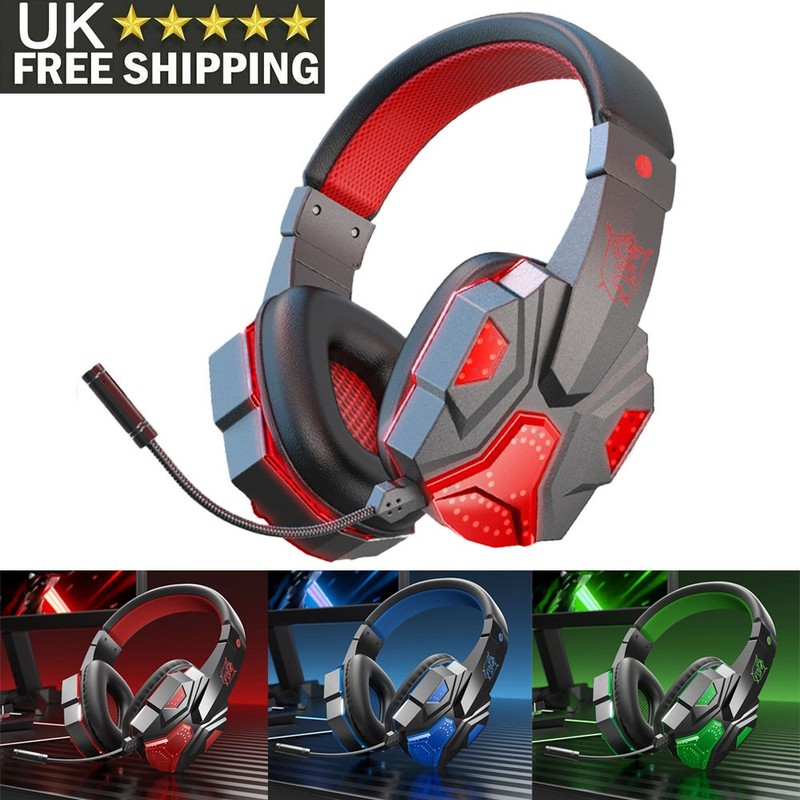 2in1 Wireless Bluetooth Gaming Headset Headphones With Mic For PC Phone PS5 PS4