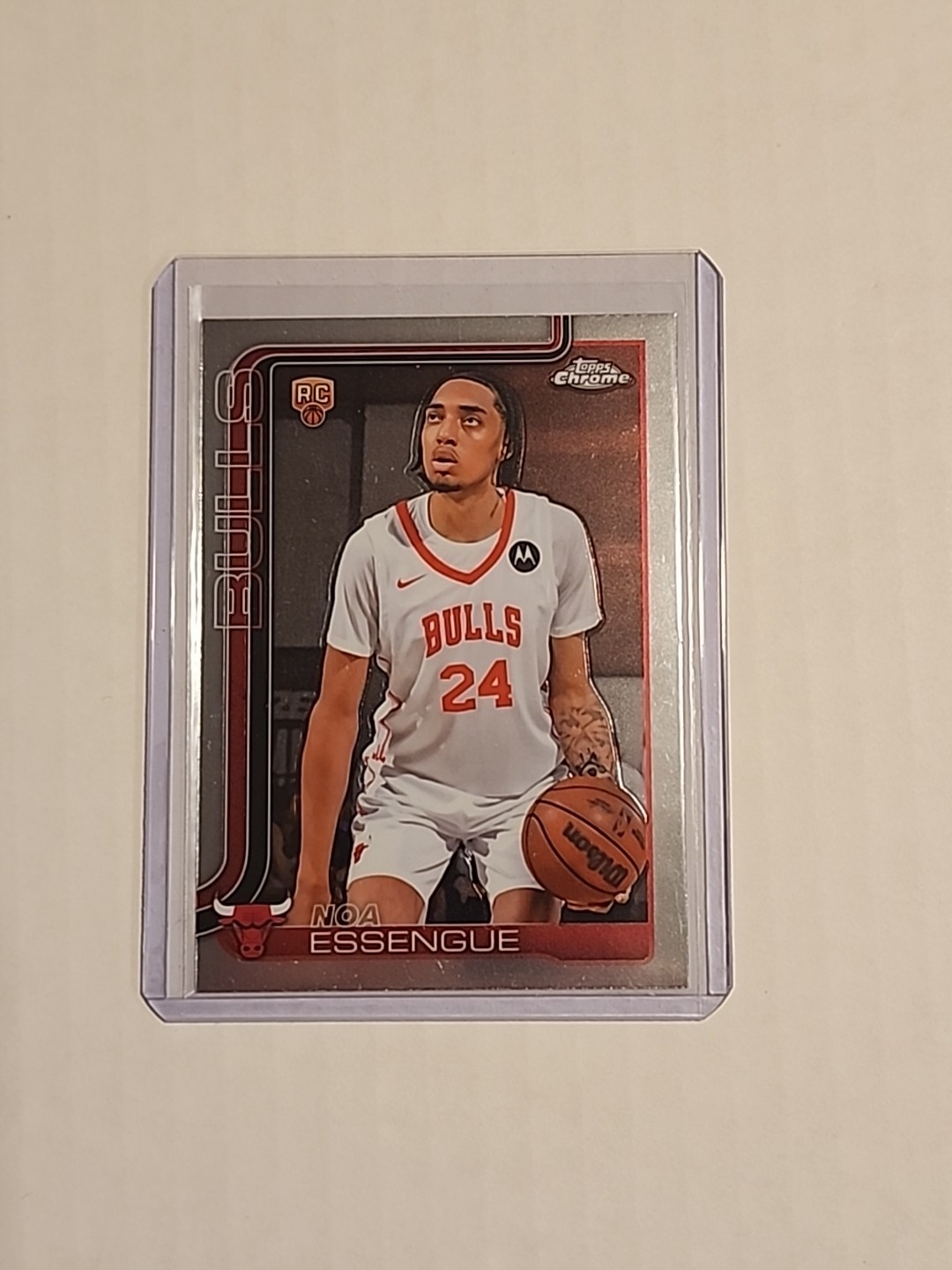 2025-26 Topps Chrome Noa Essengue RC Refractor Bulls #262