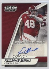 2022 Chronicles Draft Picks Threads Rookie Signatures Phidarian Mathis Auto un2