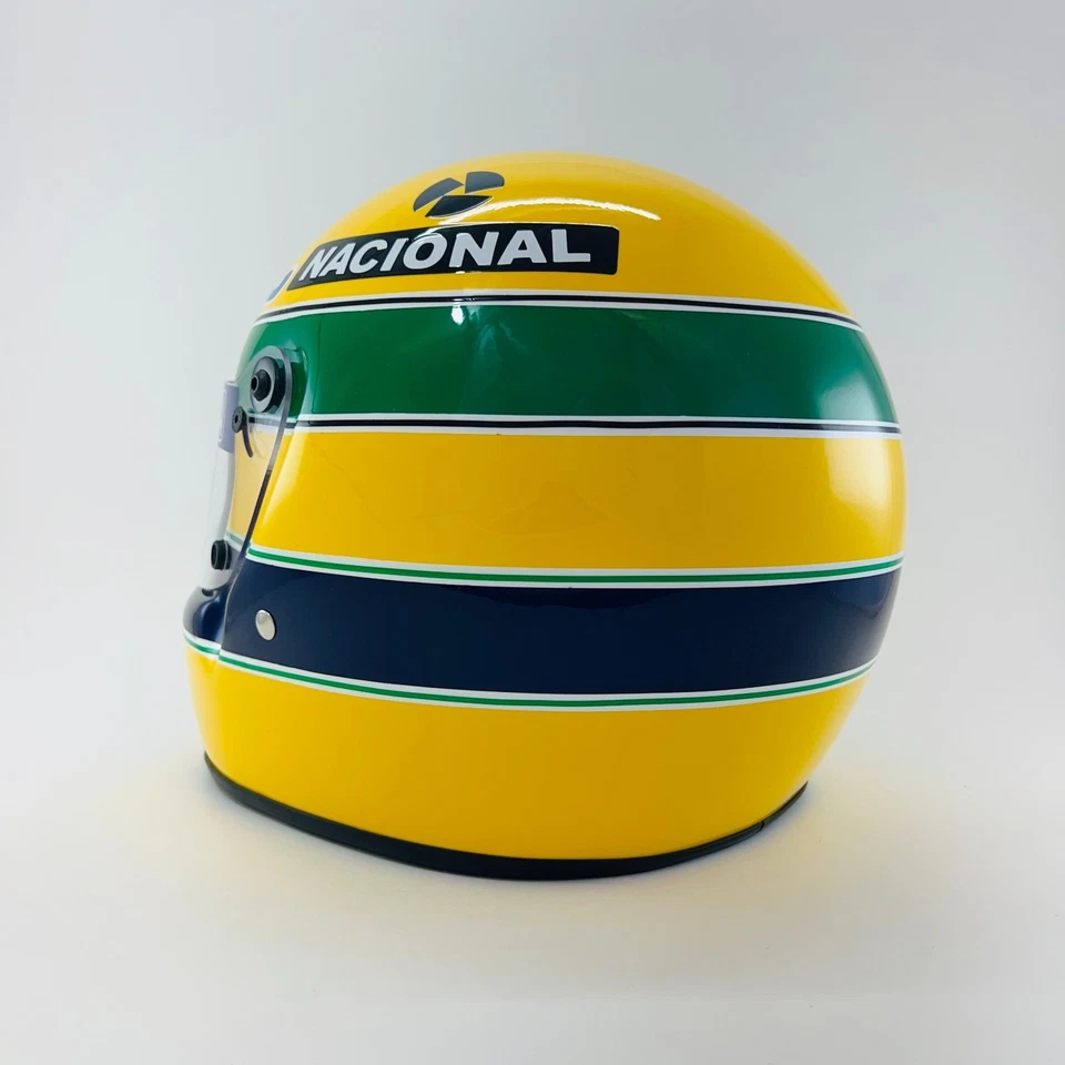 CASQUE CAMEL AYRTON SENNA 1987 (FULL SIZE - SCALE 1/1) NEUF - Photo 3/4
