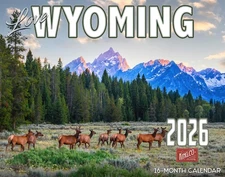 2026 Wyoming Scenic Wall Calendar 16-Month X-Large Size 14x22 | FREE SHIPPING