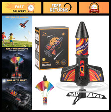 Motorized Air Rocket Launcher for Kids, Self-Launching Toy up to 200 ft, Outdoor