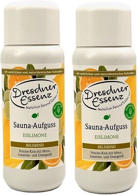 2er Pack Dresdner Essenz Sauna-Aufguss Eislimone, 2x 250ml