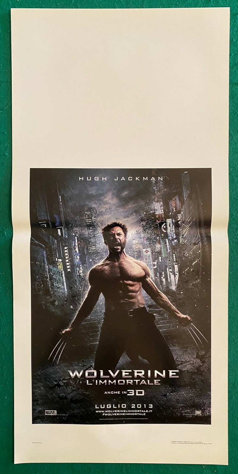 Locandina originale film Wolverine: L'immortale (2013) - Regia di James Mangold