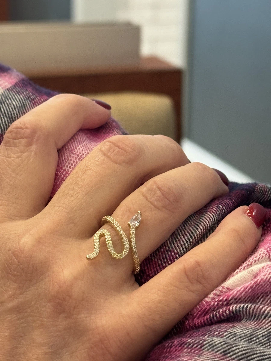 Swarovski crystal snake ring sale