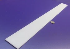 Hdpe White Bar .125" (1/8") Thick x 2.25" Wide x 12" Long, 12 Pcs, 12 Ft