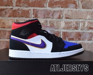 air jordan 1 mid se lakers
