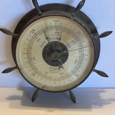 Vintage Airguide Barometer Compensated Untested. Cracked Glass
