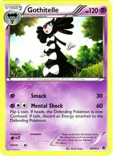 Gothitelle 48/98 Emerging Powers Rare Near Mint NM Pokemon DNA GAMES