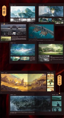 Oficial NeZha 2 Libros de Arte Álbum de Imágenes Libro Anime NeZha Setting Collection Regalo - Imagen 10 de 16