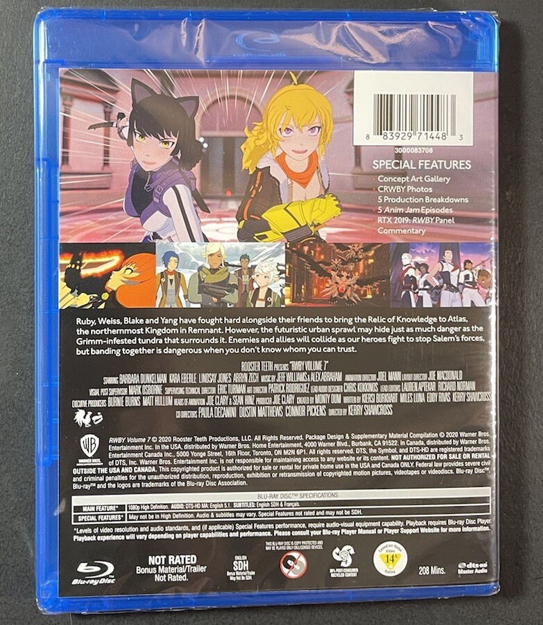 RWBY [ Volume 7 ] (Blu-ray Disc) NEW | eBay