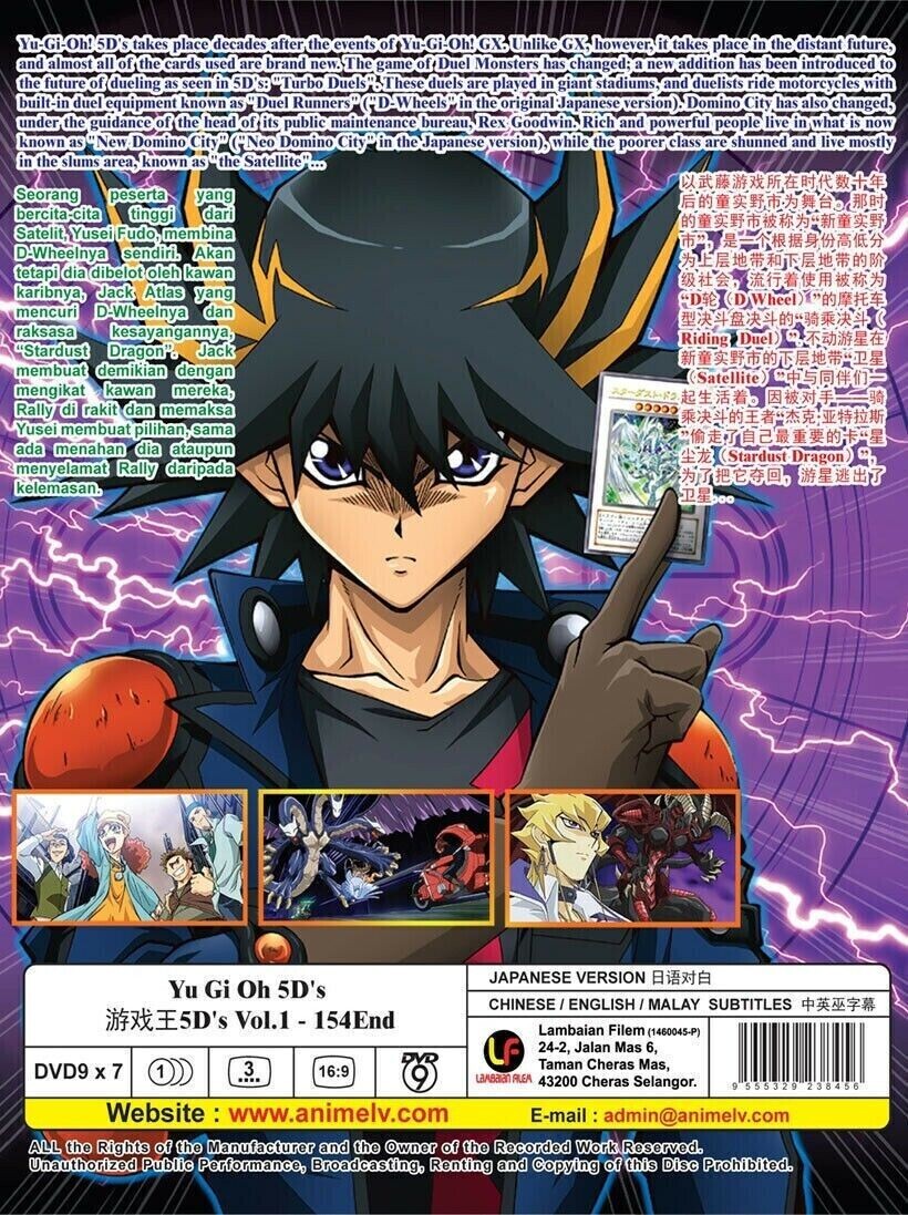 Yu-Gi-Oh! 5D'S Vol.1-154 END Complete DVD (Anime) (English Sub) | eBay