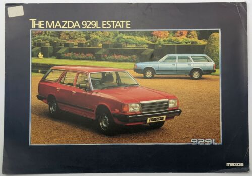 Oryginalna broszura na rynek brytyjski Mazda 929 L Kombi Samochód Pojedynczy arkusz - ok. 1980  - Zdjęcie 1 z 2