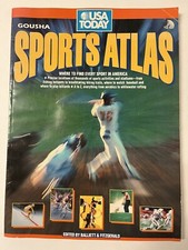 1992 USA Today Sports Atlas Where to Find Every Sport in America 1 Day Ship!👍