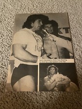 Vintage KERRY VON ERICH NWA Wrestling Pinup Photo Magazine Clipping 1980s AWA