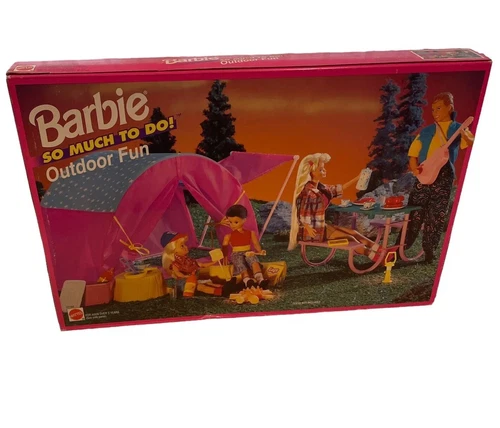Vintage 90s Rare Unopened New Barbie So Much To Do Outdoor Fun Playset #67166