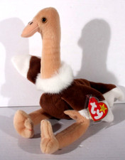 VINT 1997 TY ORIGINAL BEANIE BABIES STRETCH THE OSTRICH PRISTINE RETIRED MINT 