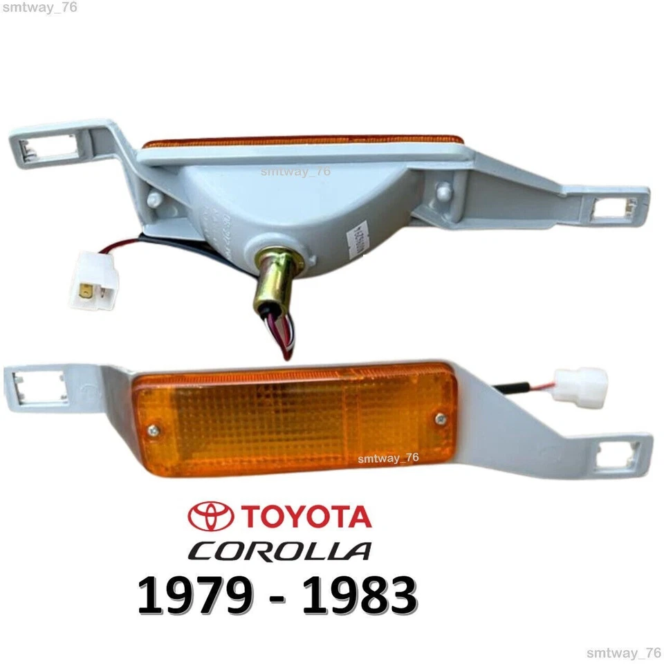 Luz de señal de giro de estacionamiento para parachoques delantero Toyota Corolla KE70 TE71 TE72 DX nueva Foto 4 de 4