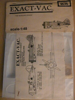 Model aircraft EXACT-VAC 1/48 Ref 1 Polikarpov I-16 (Vacuform)