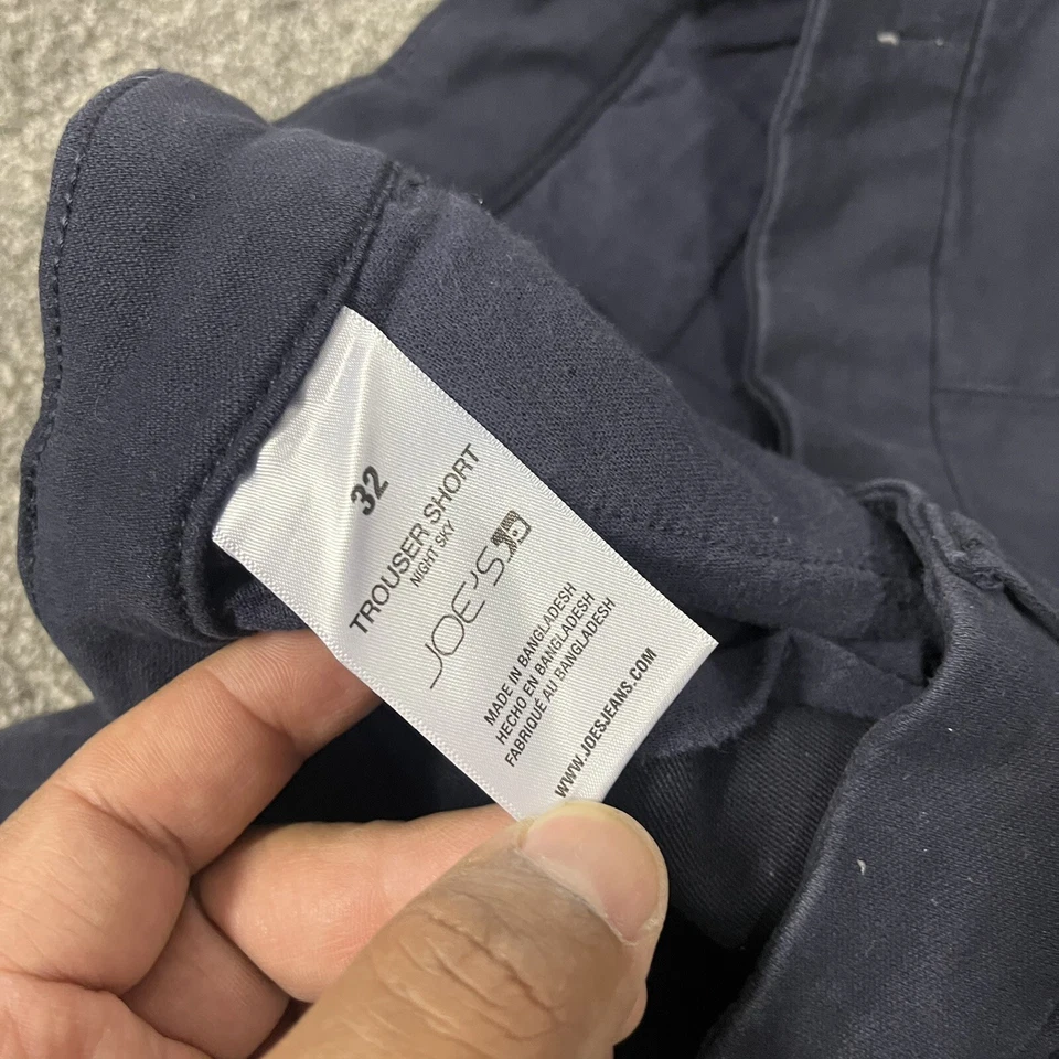 Joe's Jeans Trouser Shorts Flat Front Night Sky Navy Blue Size 32 - Image 4 of 4