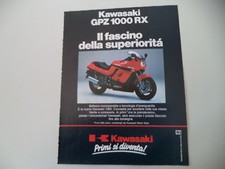 advertising Pubblicità 1985 MOTO KAWASAKI GPZ 1000 RX