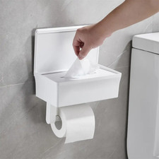 toilet paper holder with wipes storage
