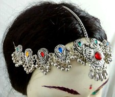 Afghan Head Piece Tribal Jewelry Belly Dance Costume Ethnic Bohemian Head Dress