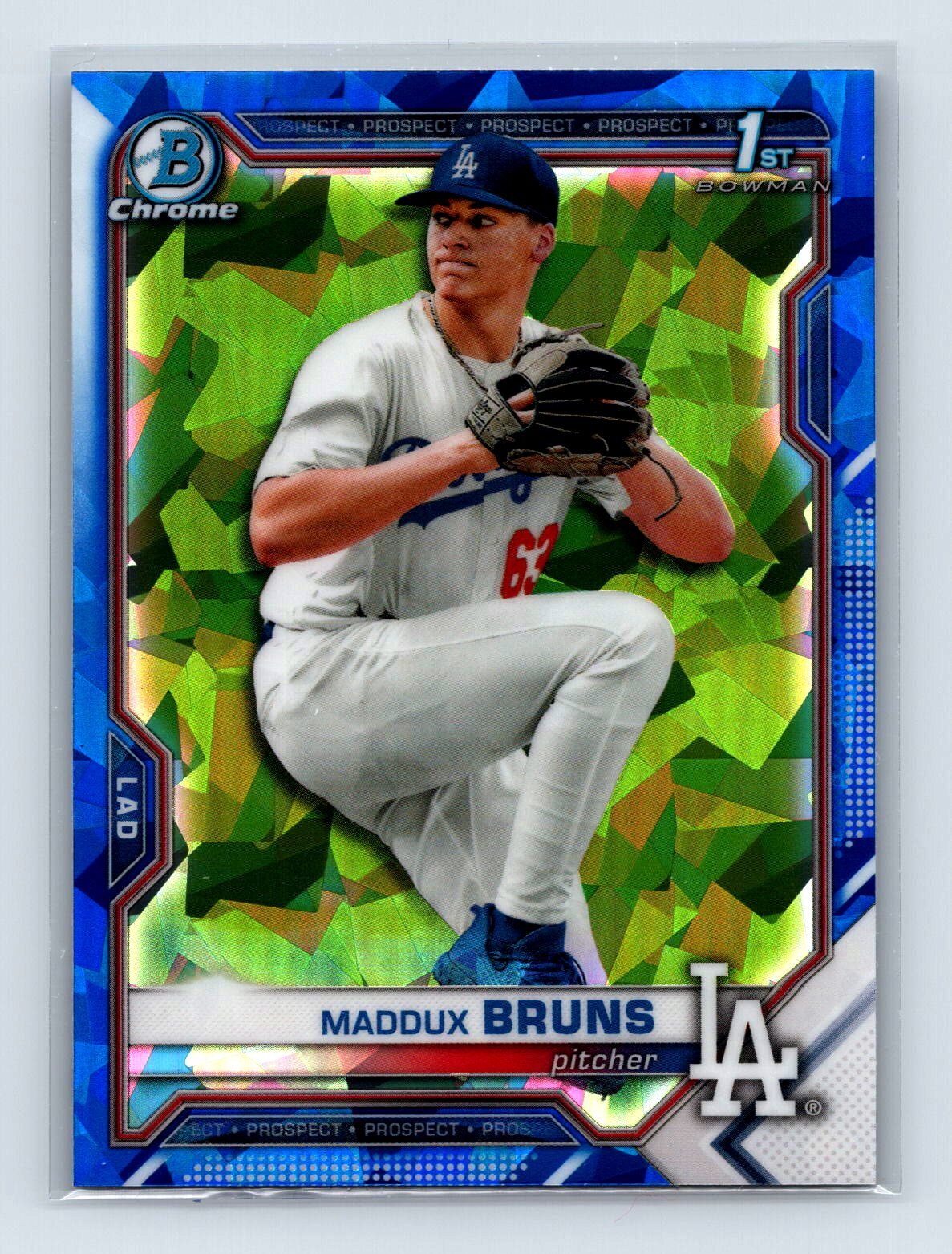 Maddux Bruns 2021 Bowman Draft Sapphire Edition #BDC-126