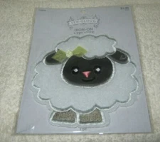 Sew-ology - Iron On Patch/Applique Lamb with Bow - Large Size - New