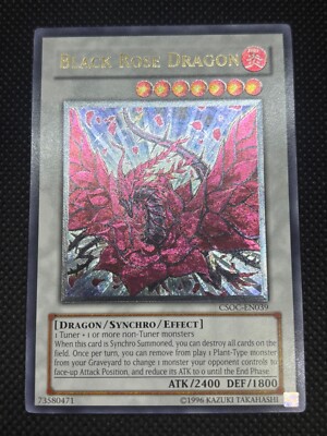YUGIOH! TCG CARD BLACK ROSE DRAGON CSOC-EN039 ULTIMATE RARE UNLIMITED