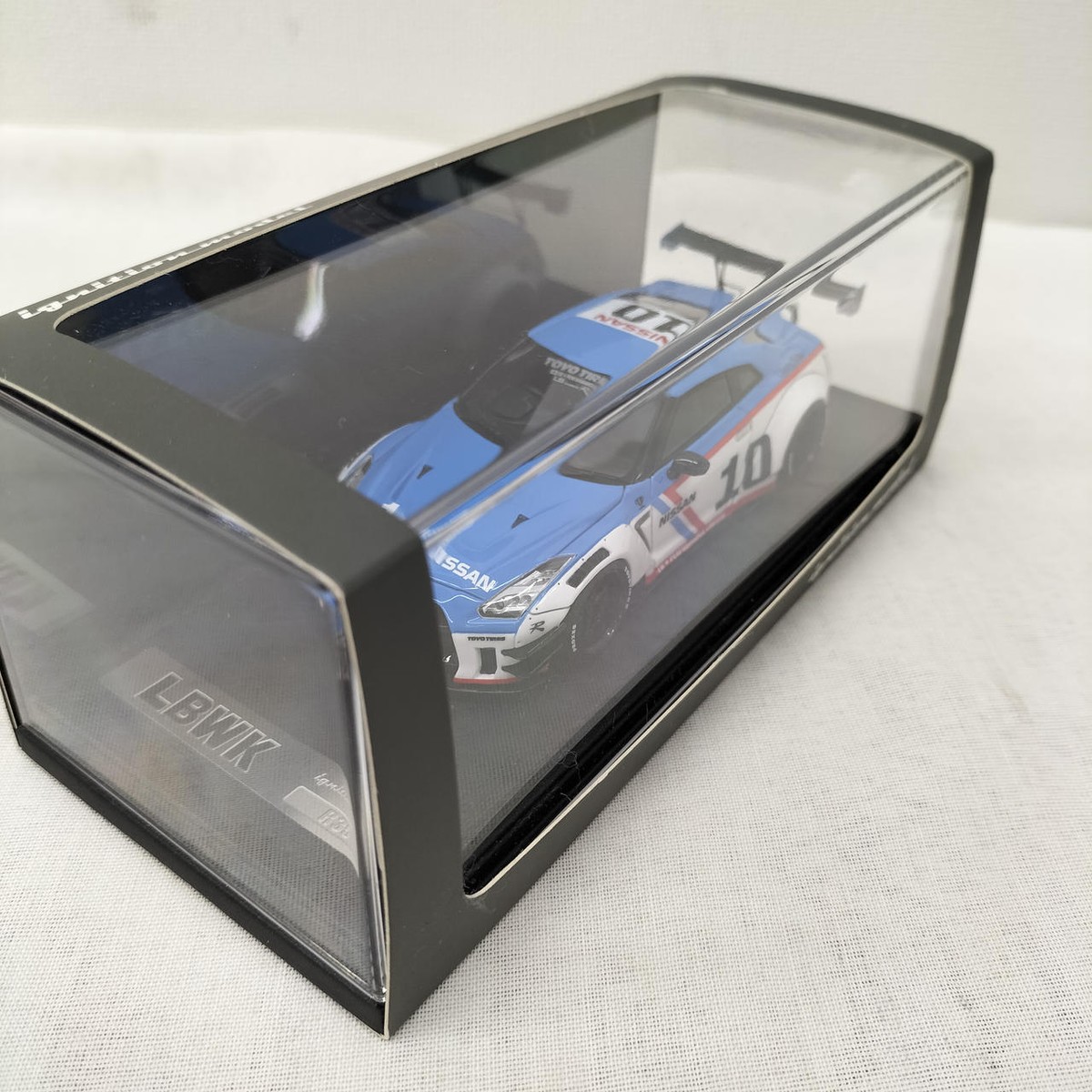 ignition model 1/43 LB-WORKS GT-R R35 type 2 White/Blue IG2555 | eBay