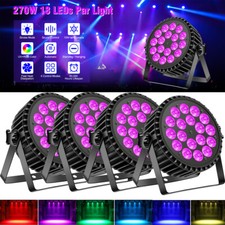 4pcs 270W 18 LED RGBWA Par Light Stage Lighting DMX Disco Party DJ Event Lights