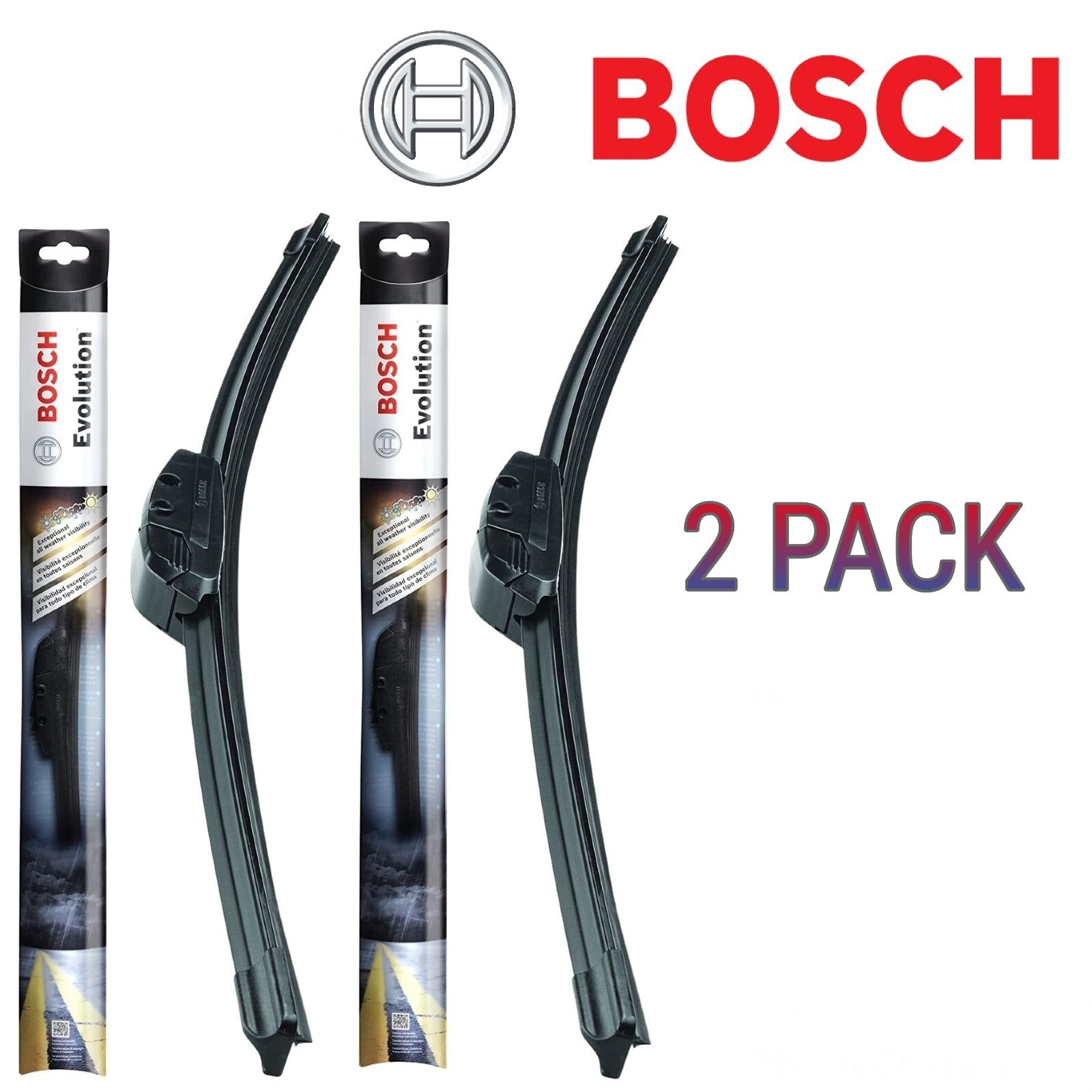 NEW BOSCH EVOLUTION 20"+20" All Weather Visibility Windshield Wiper