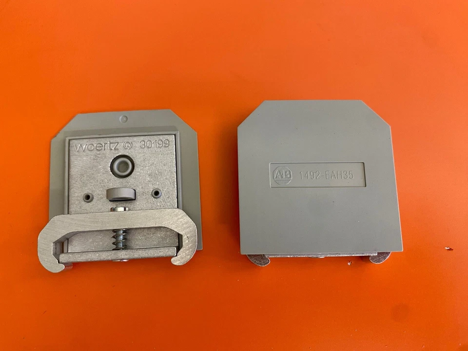 Allen Bradley End Anchors DIN Rail 35MM 1492-EAH35 Qty 8 - Image 2 of 4