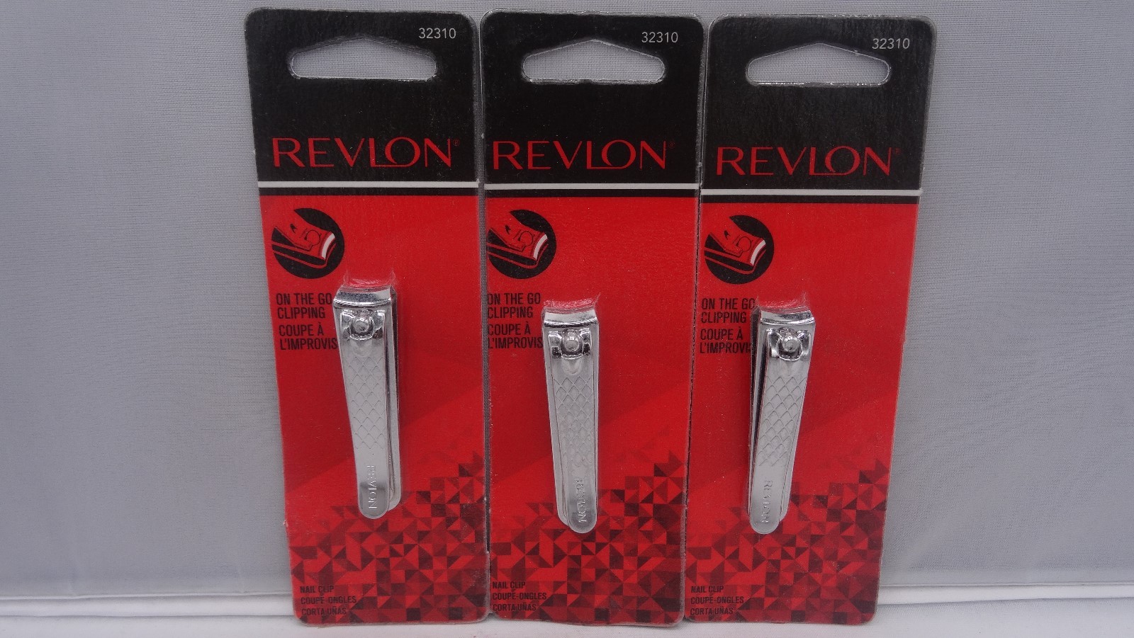 ЗАКОЛКА ДЛЯ НОГТЕЙ REVLON ON THE GO, ПАРТИЯ ИЗ 3 НОВЫХ 32310