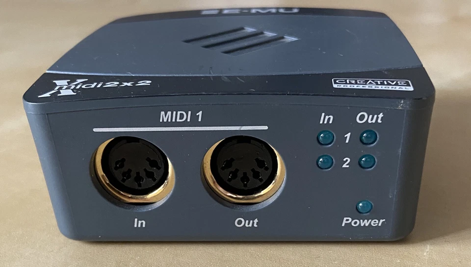 CREATIVE EM-U XMIDI 2X2 USB MIDI Interface Studio Recording Equipment EM8750 - Image 3 of 4