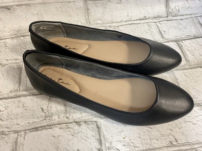 Me Too Womens Alina Black Leather Ballet Flats Size 9 (1293460) | eBay