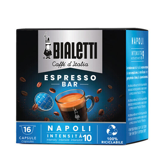 Bialetti Caffe d'Italia Napoli Confezione di 16 Capsule for sale online |  Photo Related