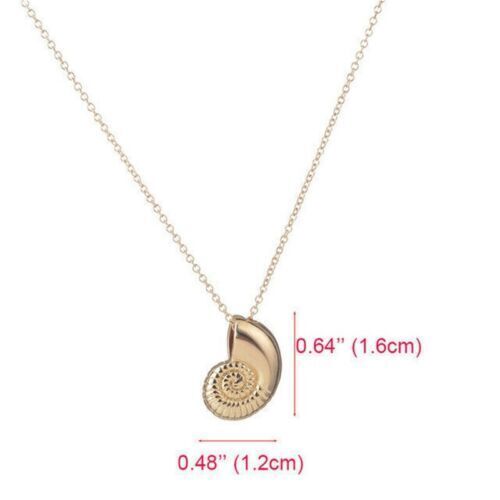 1 X Collar Colgante Fósil Ariel Voz Amonita Úrsula Fósil Sirena - Imagen 12 de 15