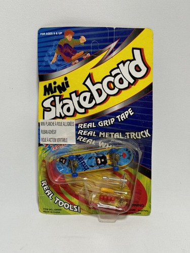 1990s Vintage MINI SKATEBOARD Tech Deck Bootleg Real Trucks Grip & Tools MOC NOS